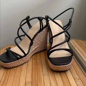 Marc Fisher Black Wedges